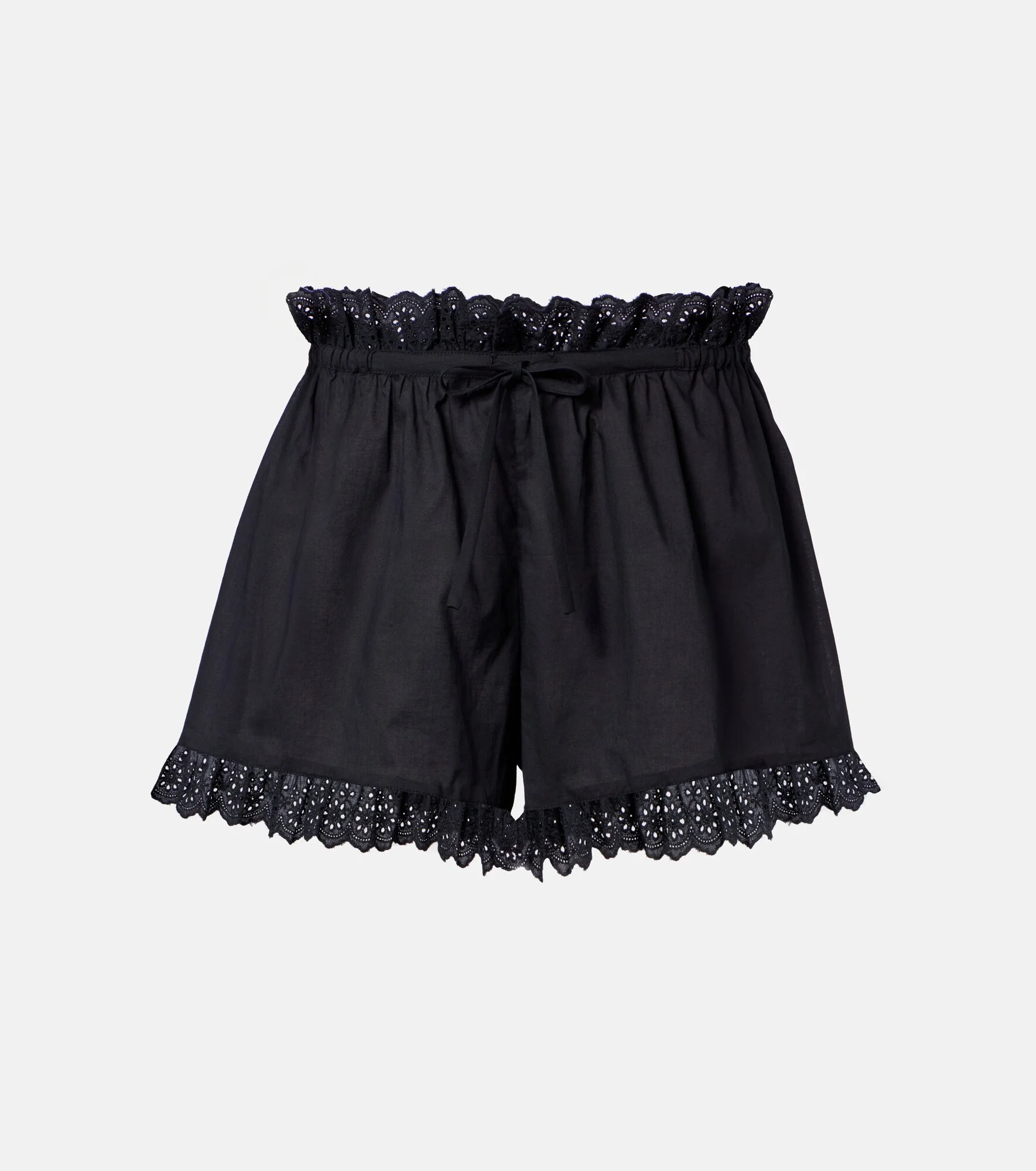 Cory broderie anglaise cotton poplin shorts - 1