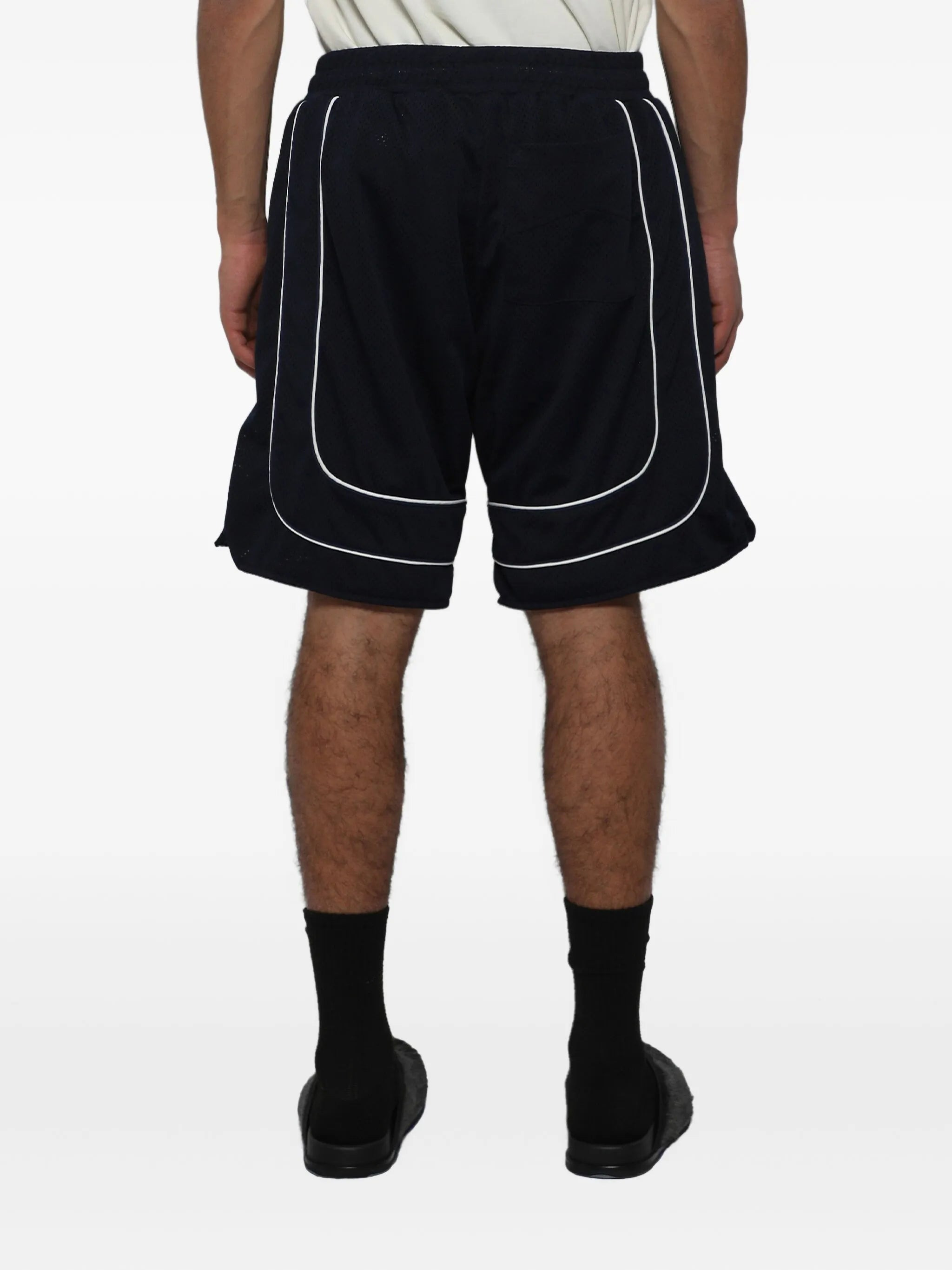 Rhude Collegiate Logo-print Mesh Shorts - 4