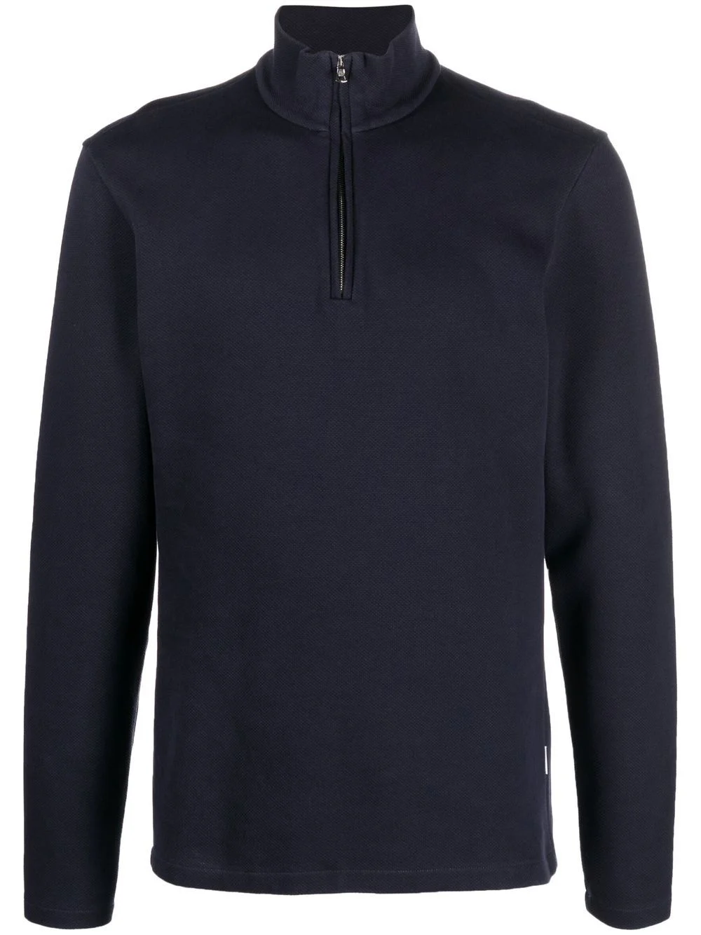 zip-front funnel neck sweater - 1