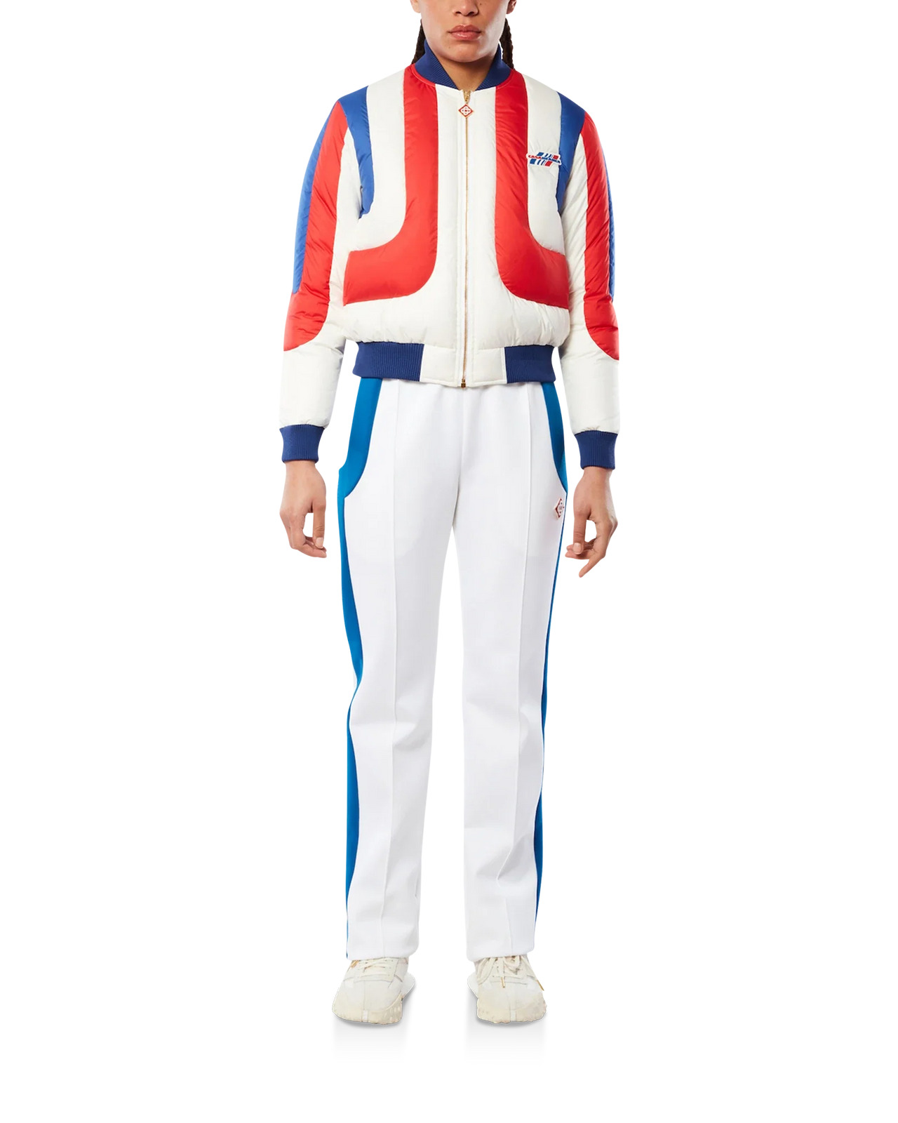 Curve Panel Puffer Bomber Jacket - 2