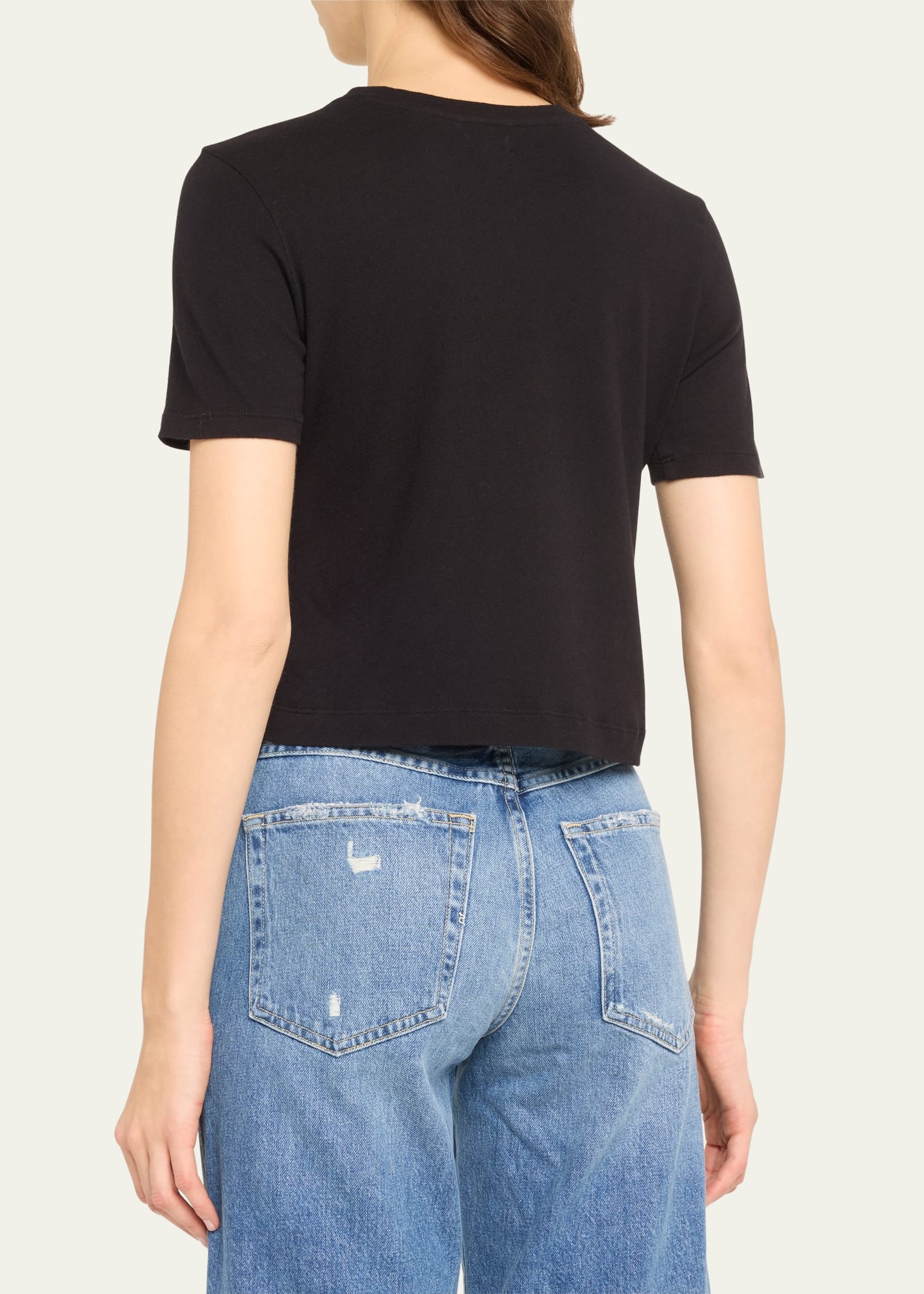 Donna Short-Sleeve Cropped Tee - 3