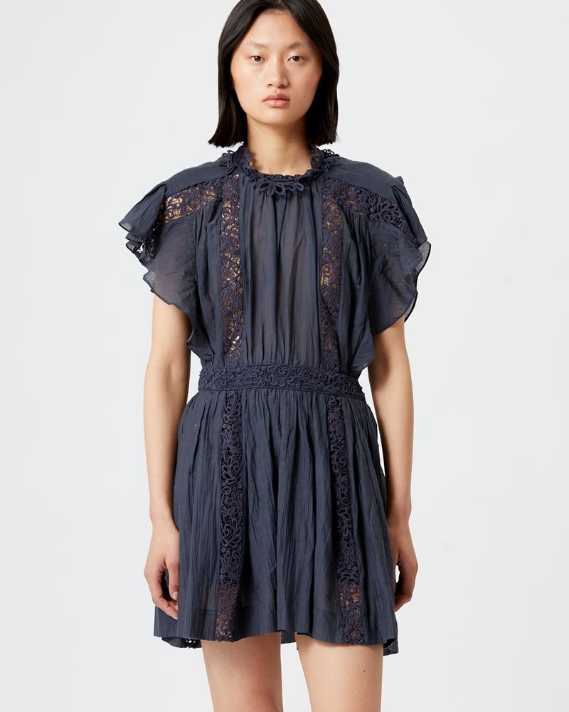 GISELE LACY COTTON MINI DRESS - 4
