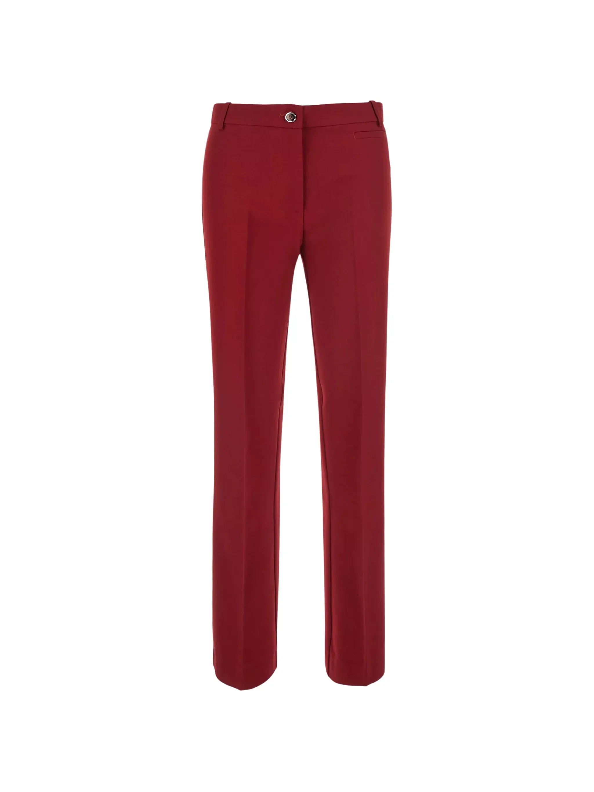 Crepe Polyester Pants Red Rio - 1