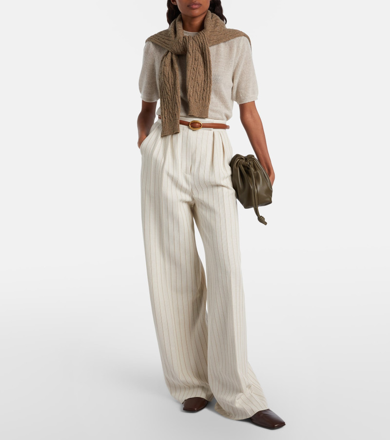 Loro Piana Walnut cashmere, wool, and silk top outlook