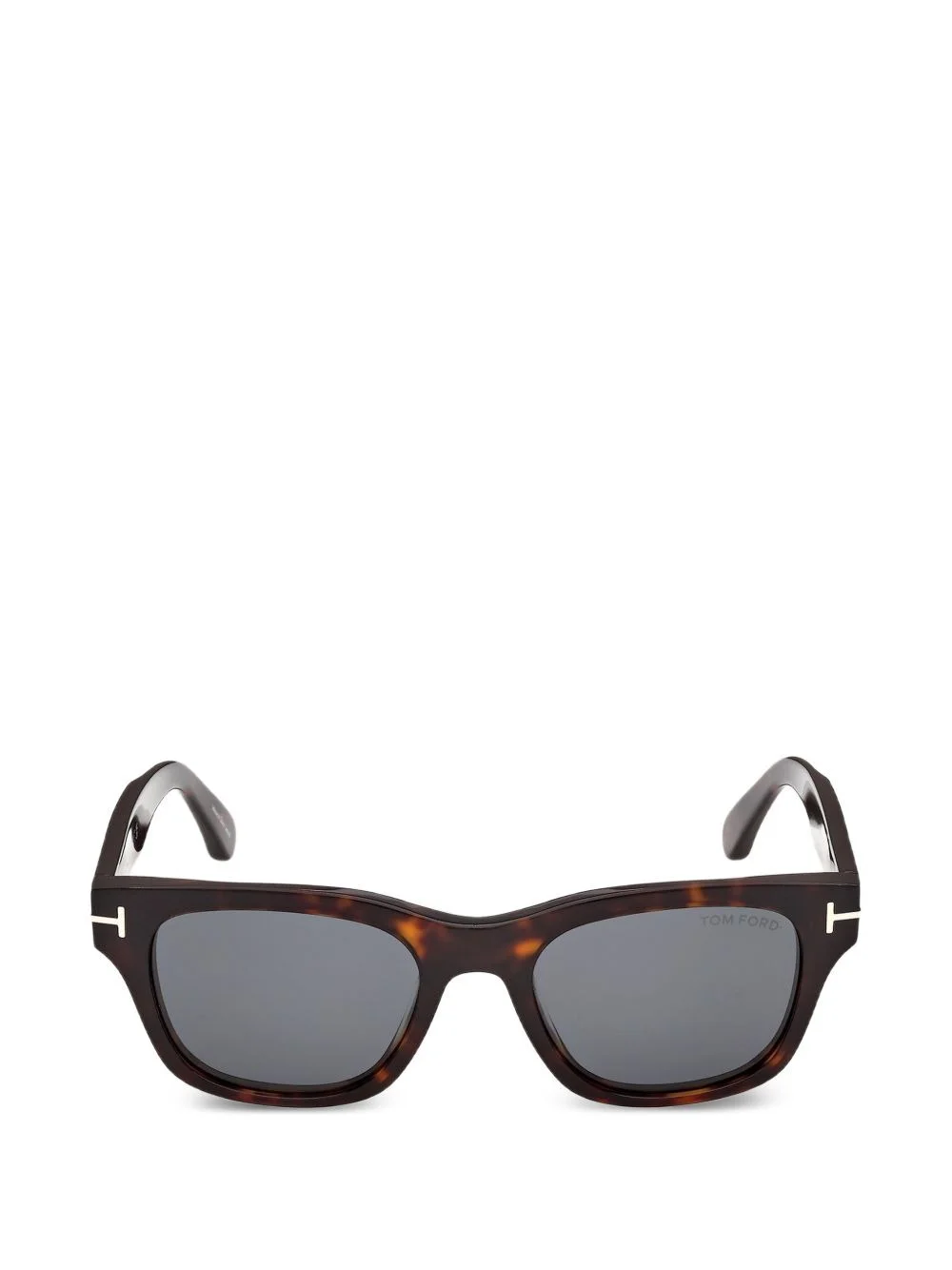 tortoiseshell-effect rectangle-frame sunglasses - 1
