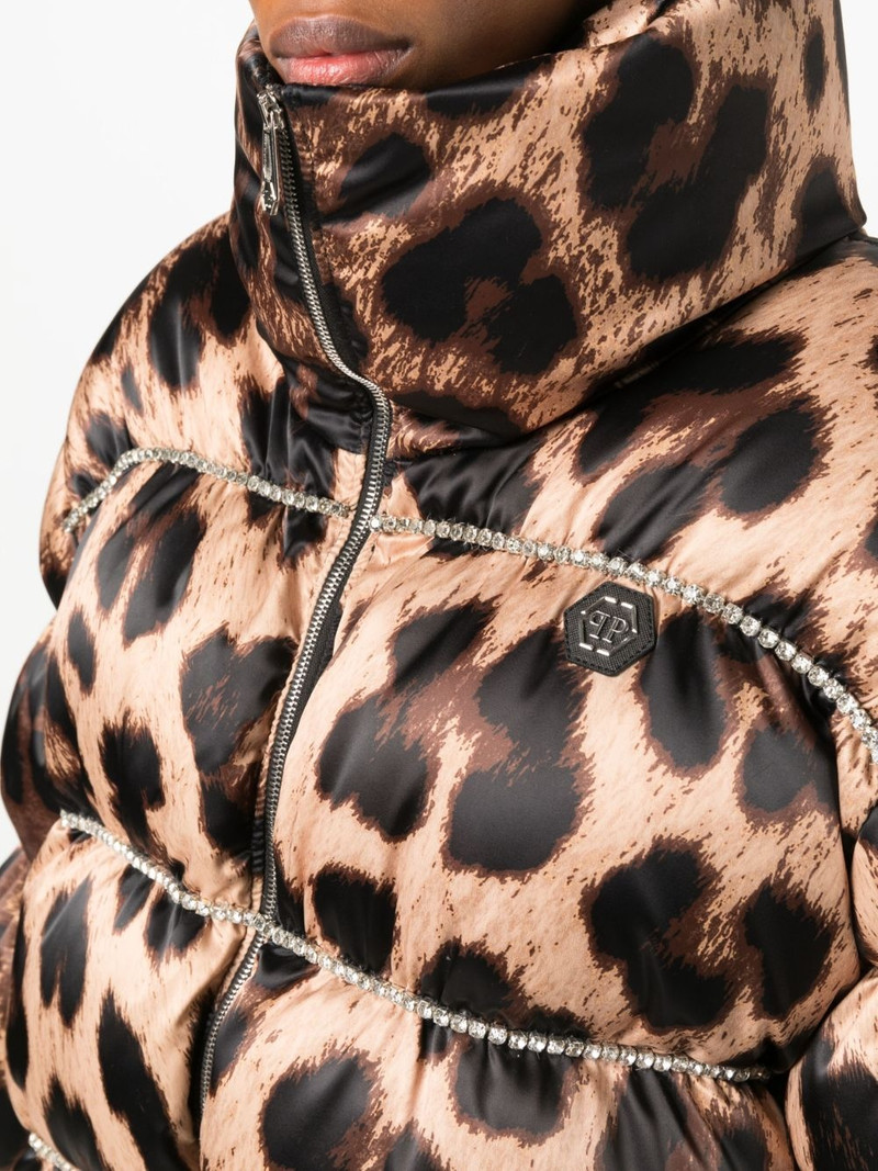 leopard-print puffer jacket 5