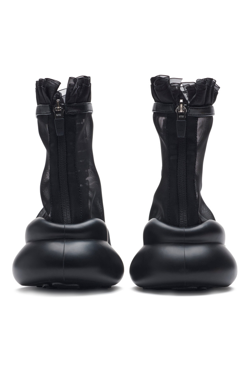 BLACK MESH RUFL BOOTS 7