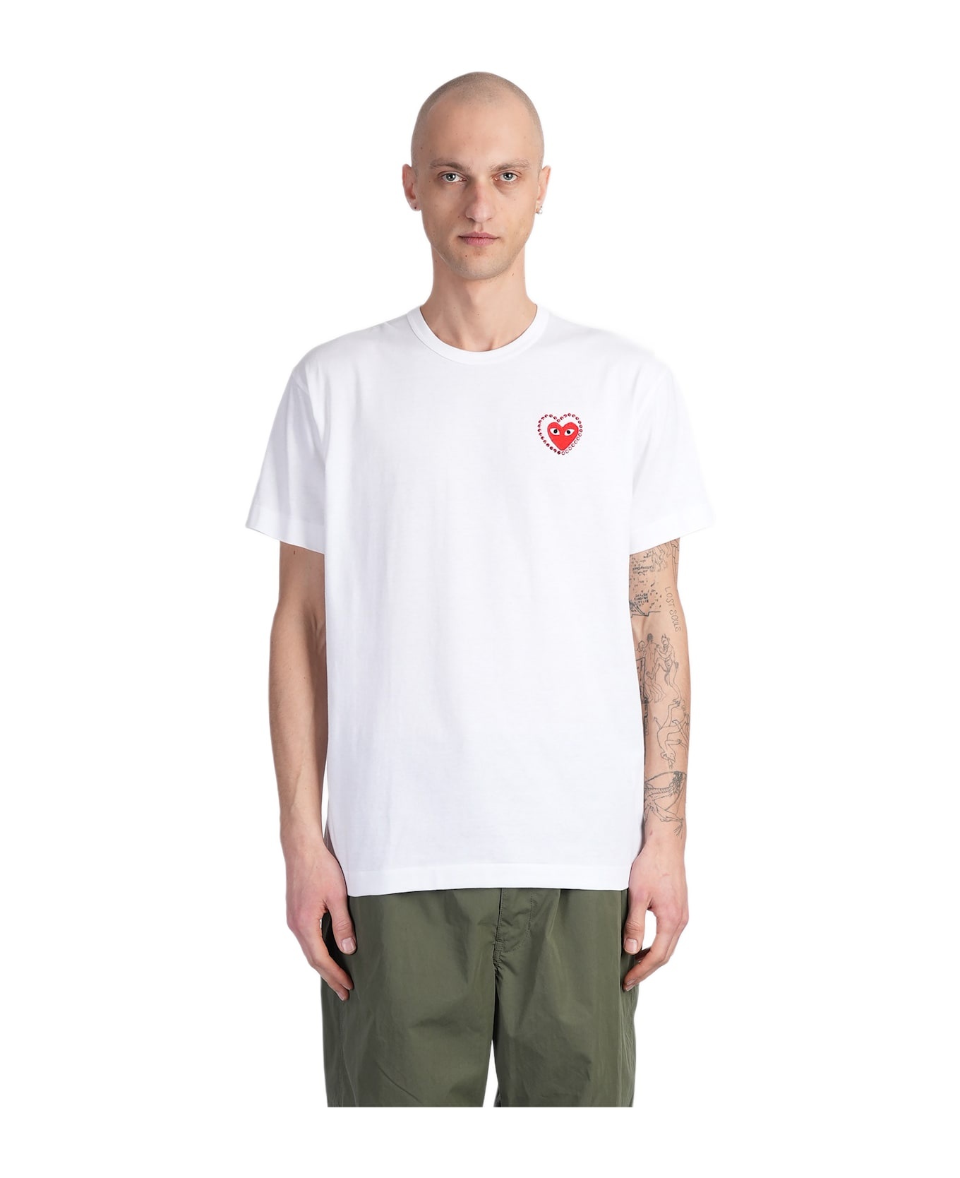 T-shirt In White Cotton - 1