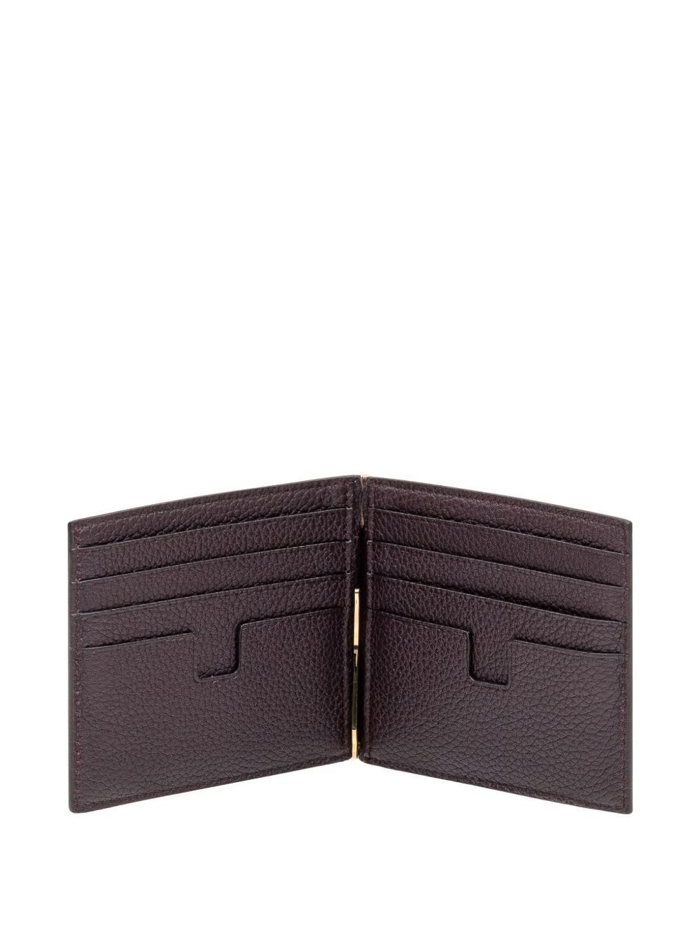 logo-print leather wallet - 3