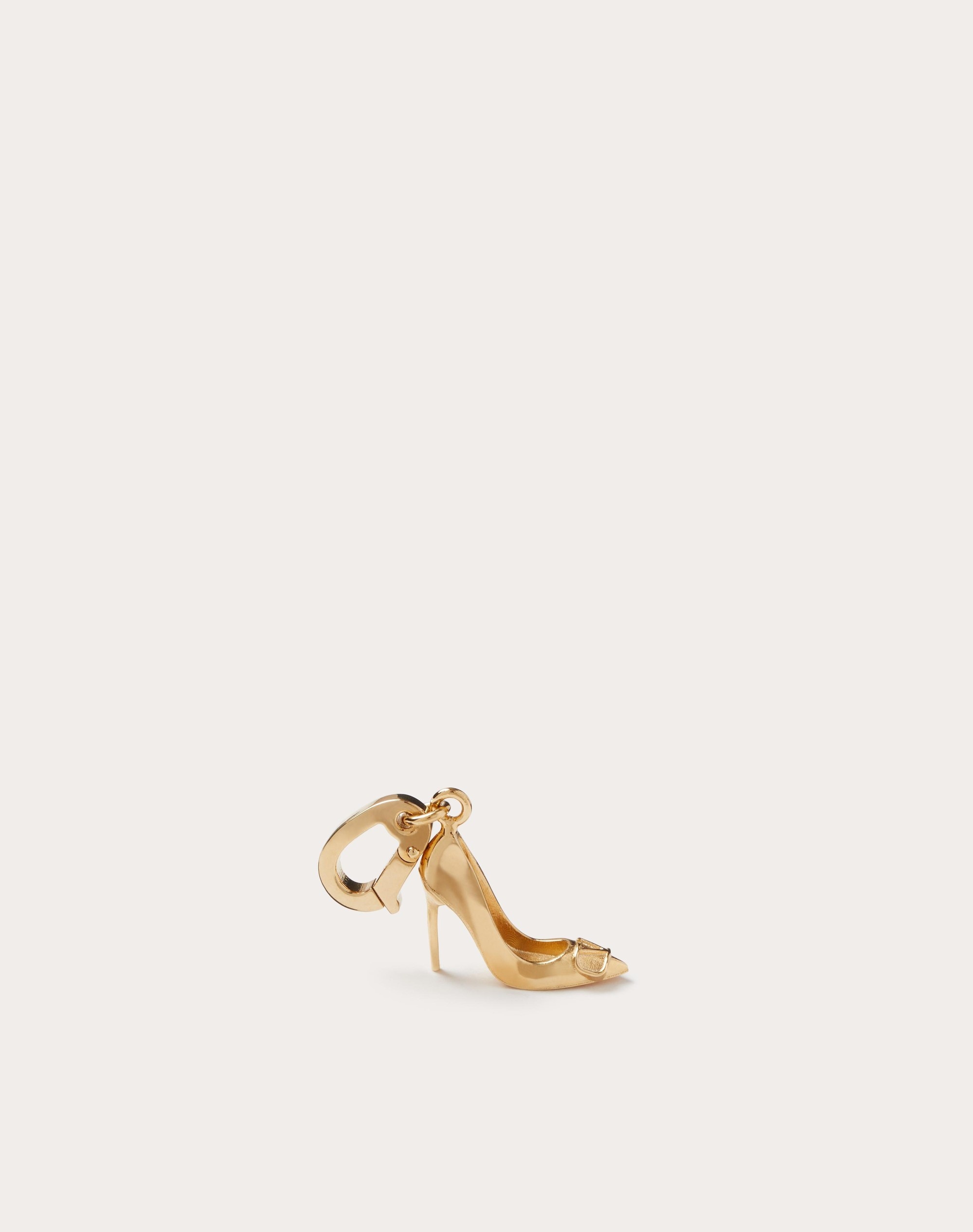CHEZ MAISON VALENTINO VLOGO SIGNATURE SHOE CHARM IN METAL - 1