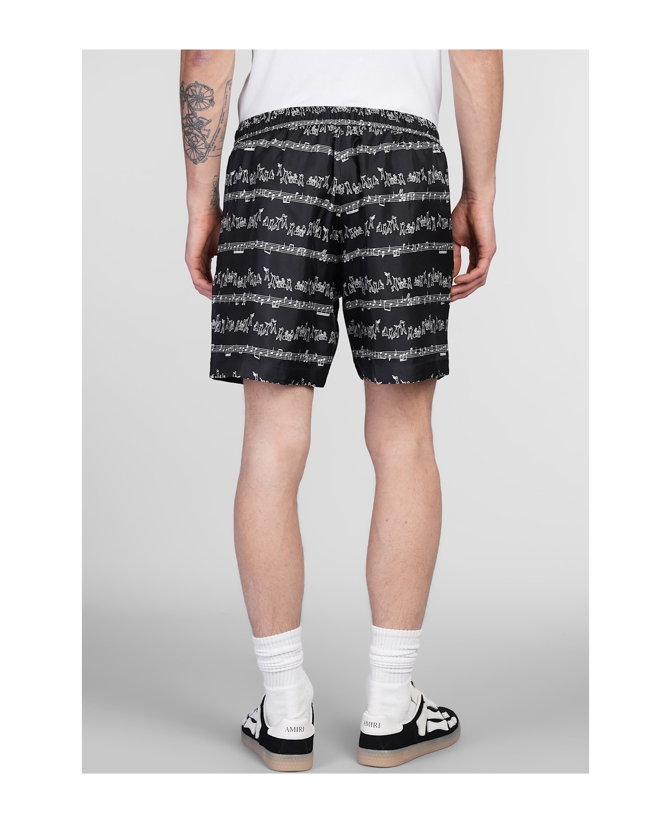 Shorts In Black Silk - 3