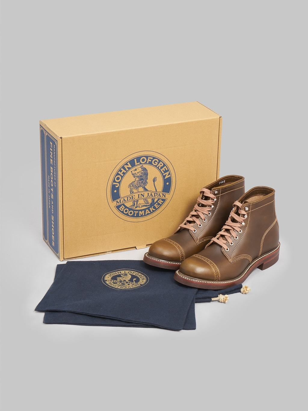 John Lofgren Combat Boots Horween Leather CXL Dark Olive - 11