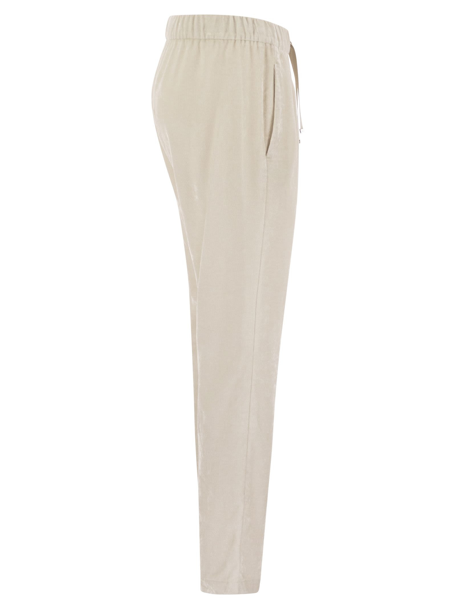 Herno Women Bright Corduroy Resort Trousers - 3