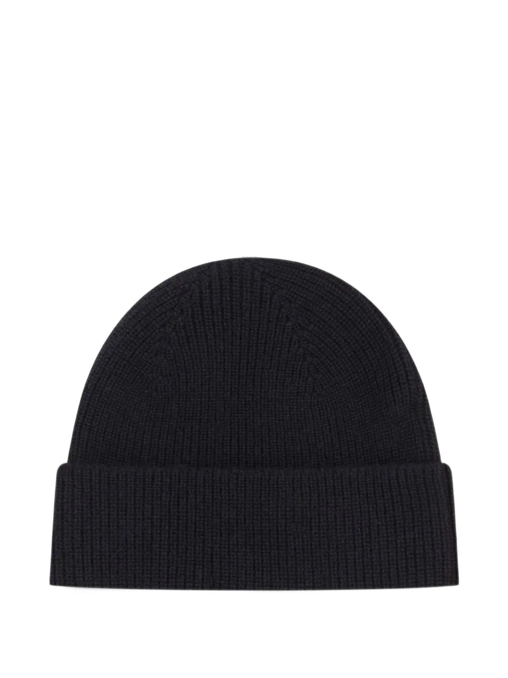 ribbed-knit cashmere beanie hat - 1