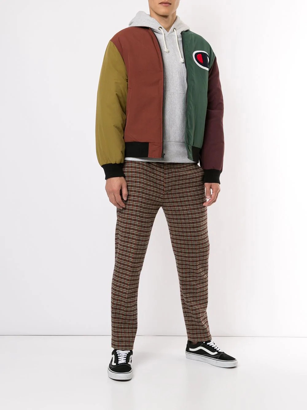 colour-block bomber jacket - 2