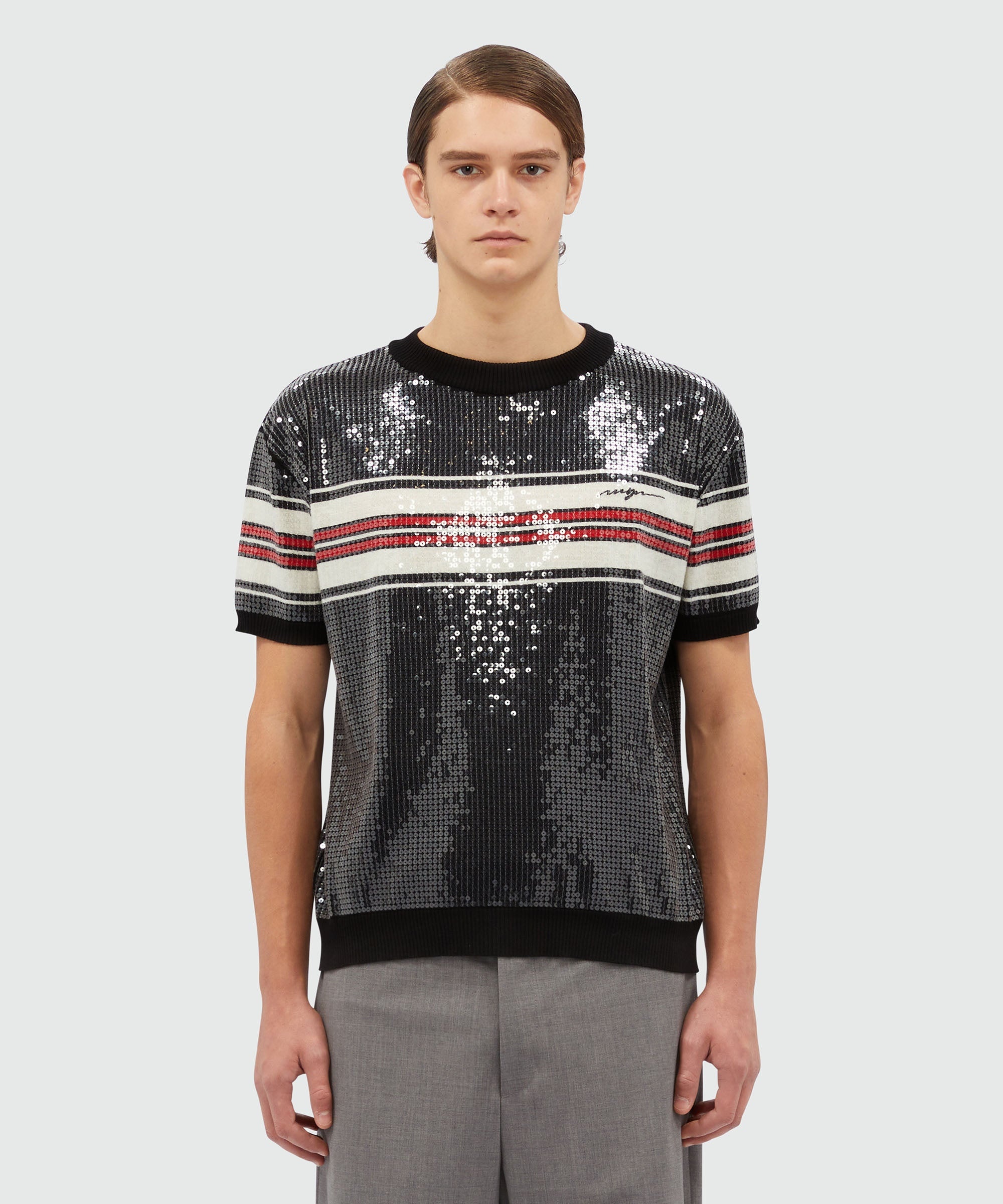 T-Shirt in wool and sequins - 2