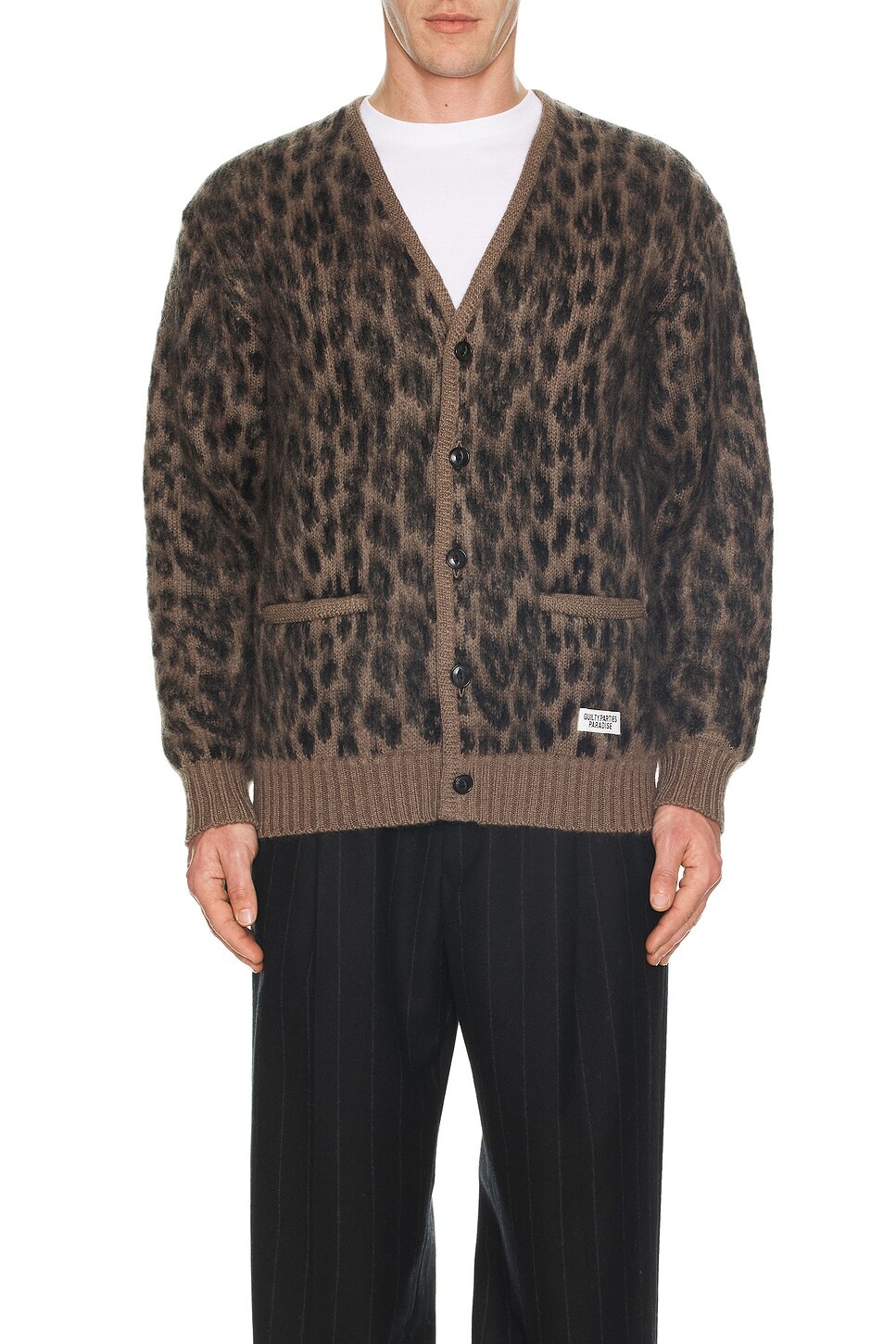 Leopard Heavy Mohair Cardigan - 4