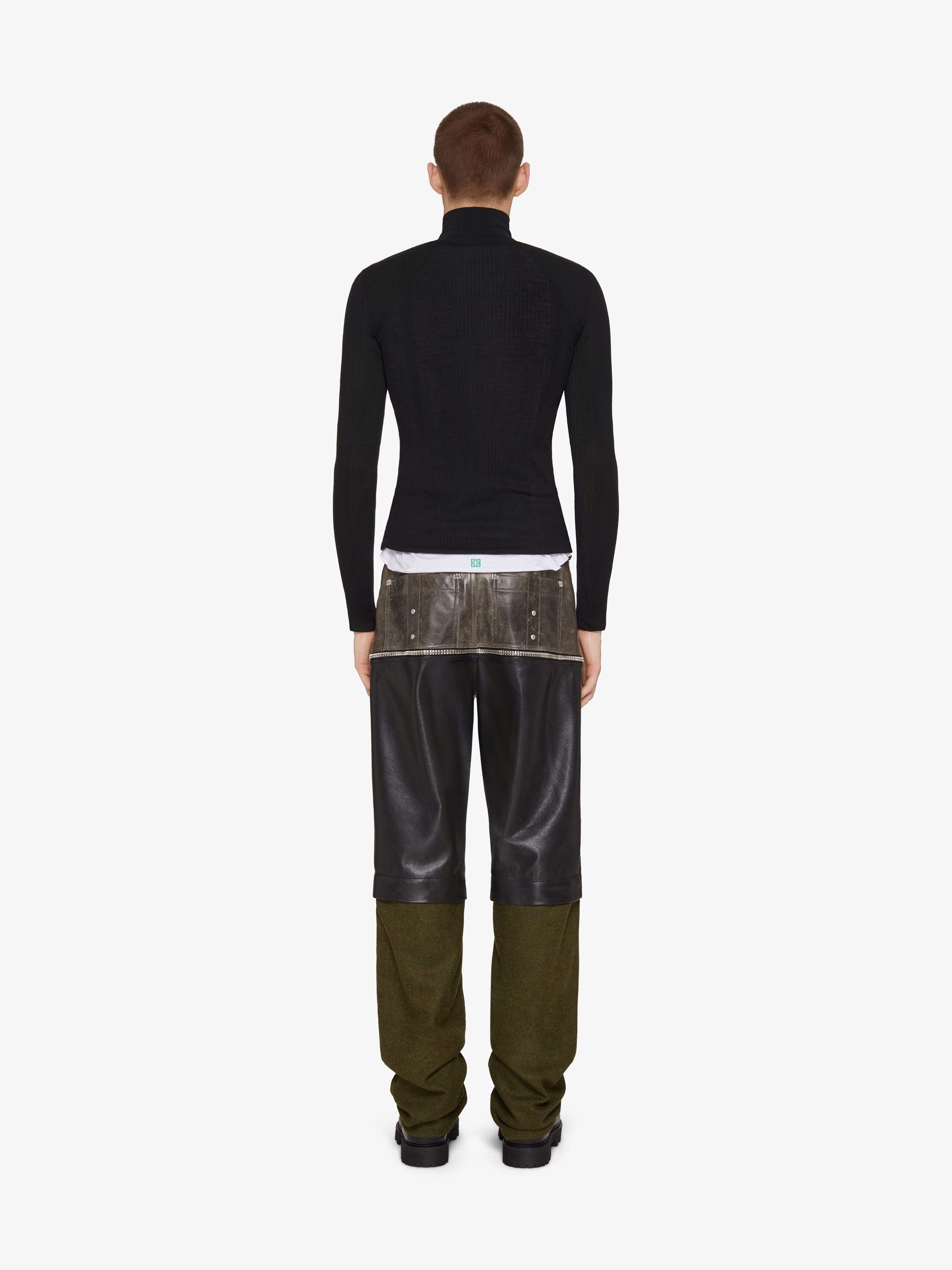 MOCK NECK SWEATER IN TUBULAR KNIT - 4