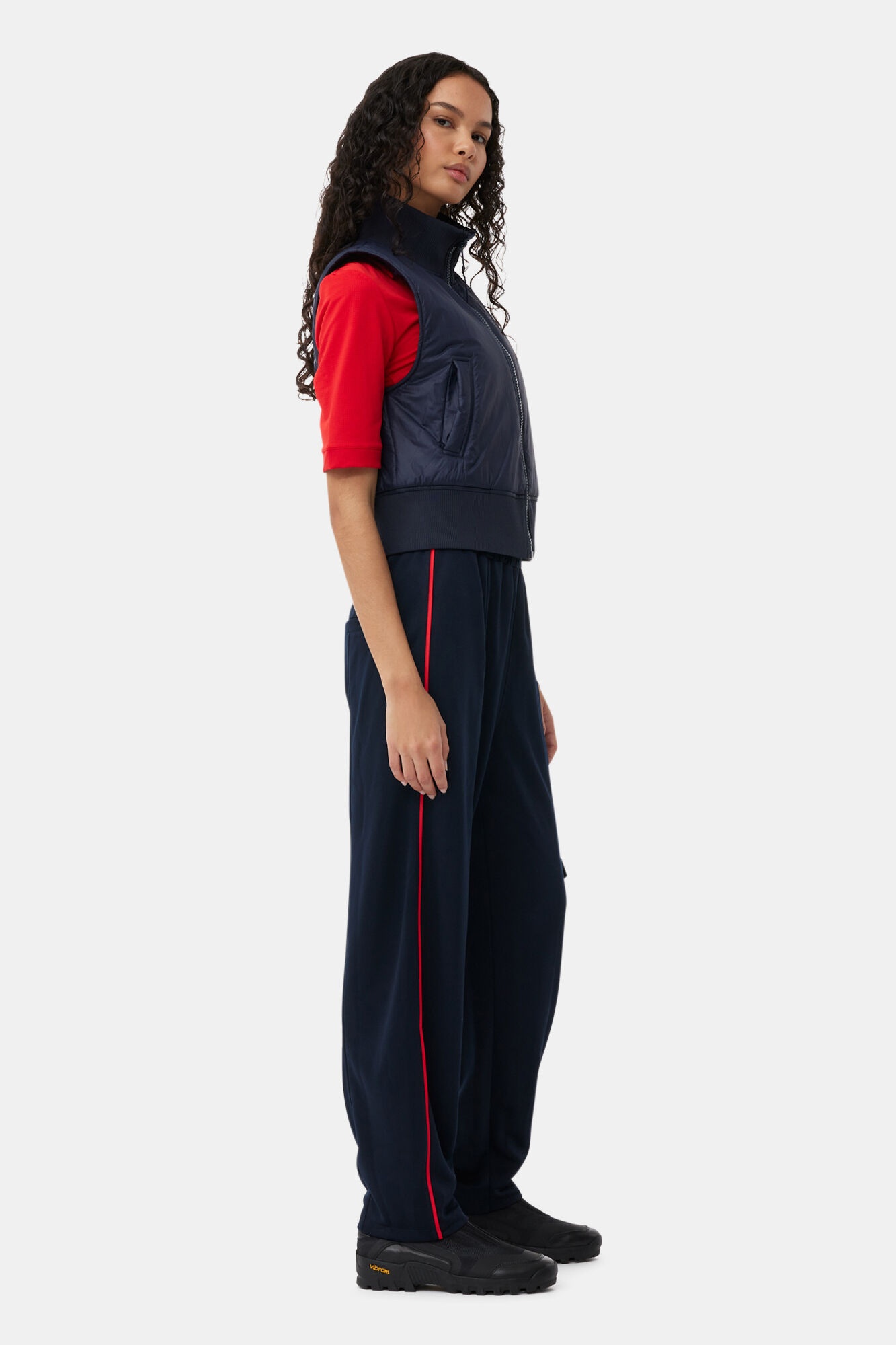 SPORTY JERSEY LOOSE PANTS - 4