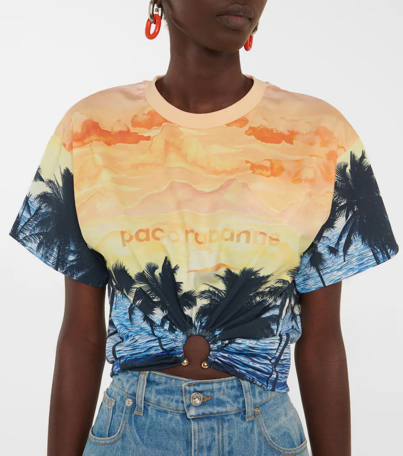 Printed cotton crop top 4