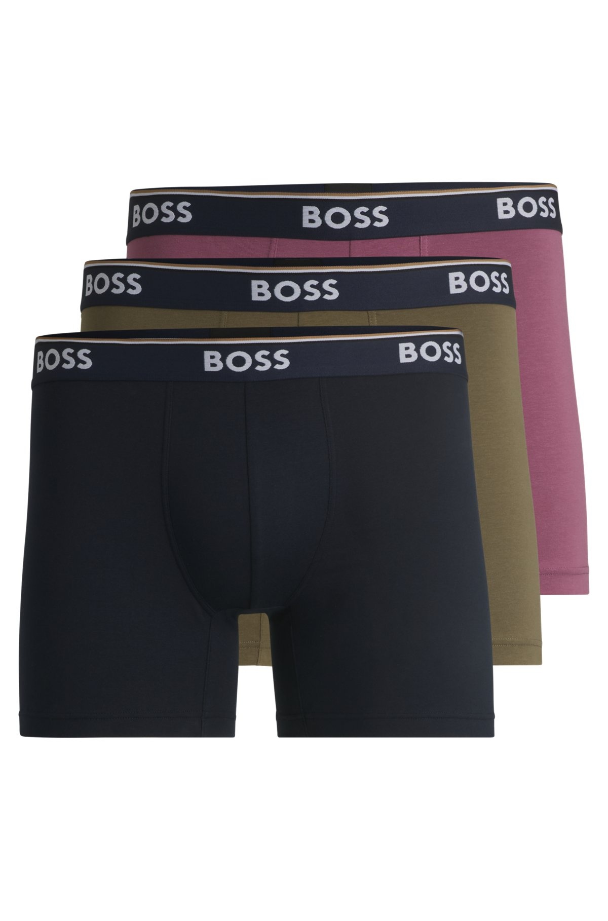 THREE-PACK OF STRETCH COTTON BOXER BRIEFS - 1