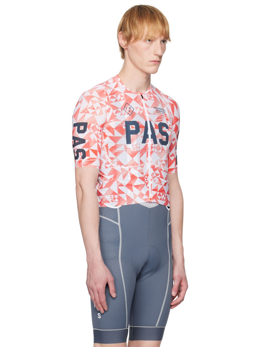 Red & White 'PAS' Mechanism Pro Jersey T-shirt - 2