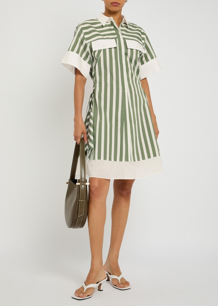 3.1 Phillip Lim Striped Cotton-blend Mini Dress - 4