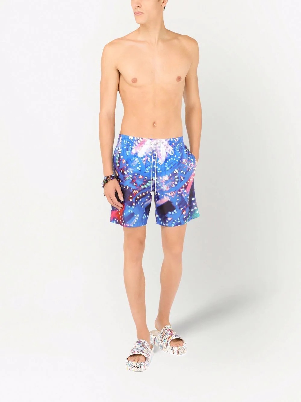 graphic-print swimming shorts - 2