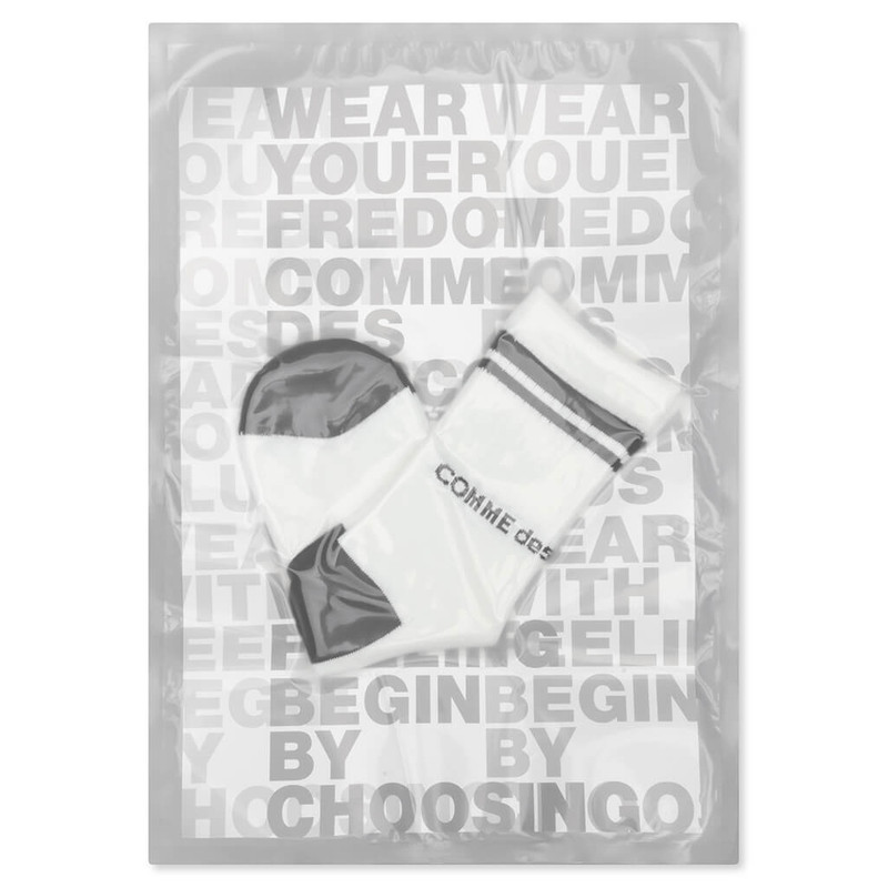 Comme des Garçons Homme Plus COMME DES GARCONS HOMME PLUS K503 SOCKS - WHITE/BLACK outlook