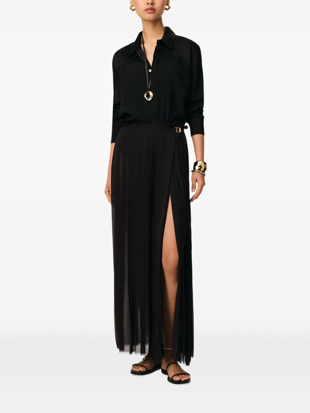 long pleated skirt - 2