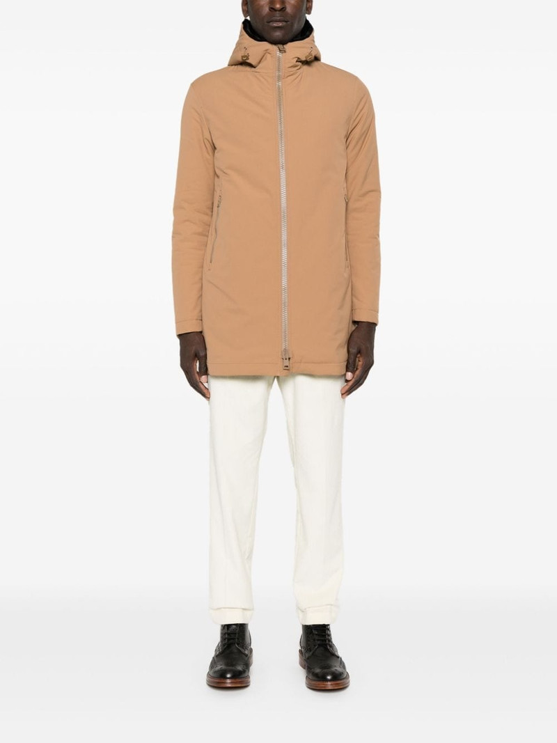 Herno hooded zip-up parka outlook