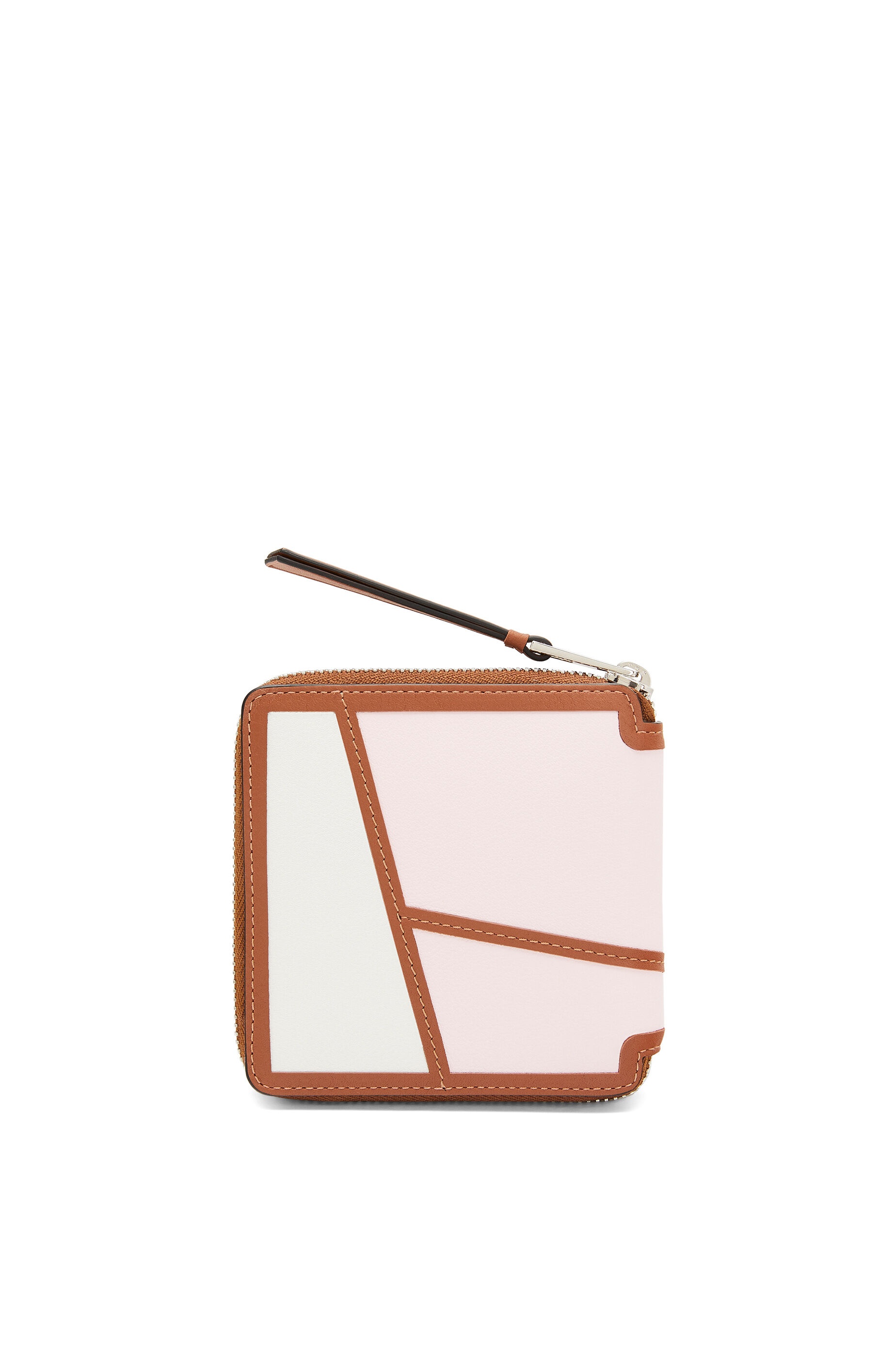 Puzzle square zip wallet in classic calfskin - 10