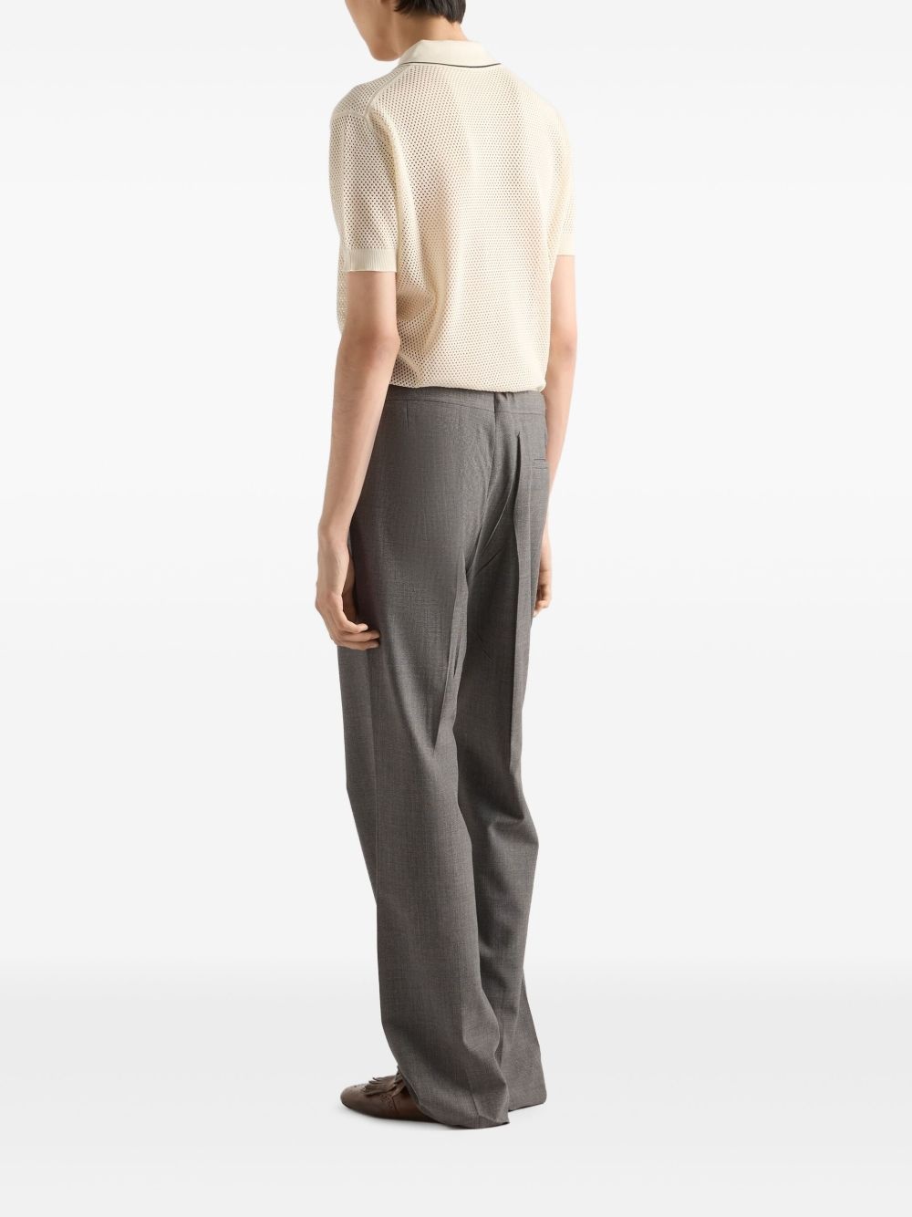 Silk and cotton polo shirt - 3