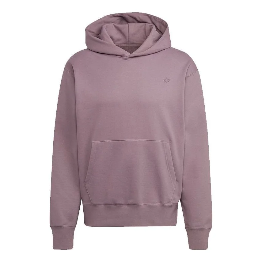 Men's adidas originals C Hoody Ft Casual Sports Hooded Long Sleeves Light Purple HF6376 - 1
