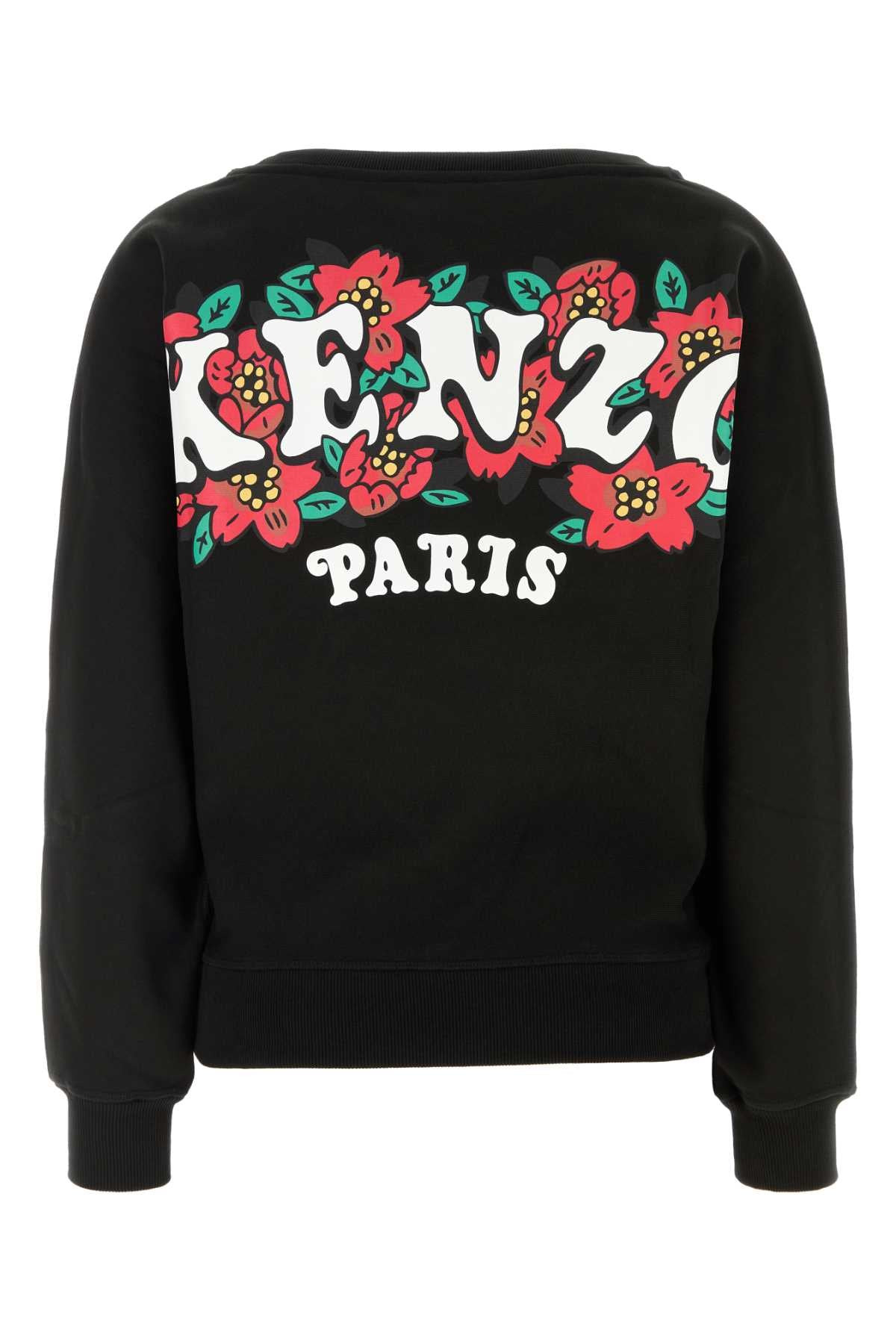 Kenzo Women Black Cotton Sweatshirt - 2