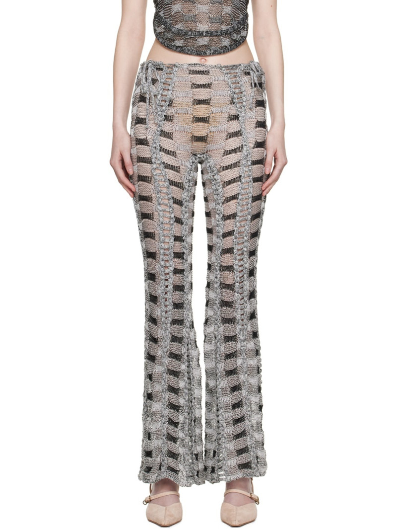 Gray Split & Tear Lounge Pants 1