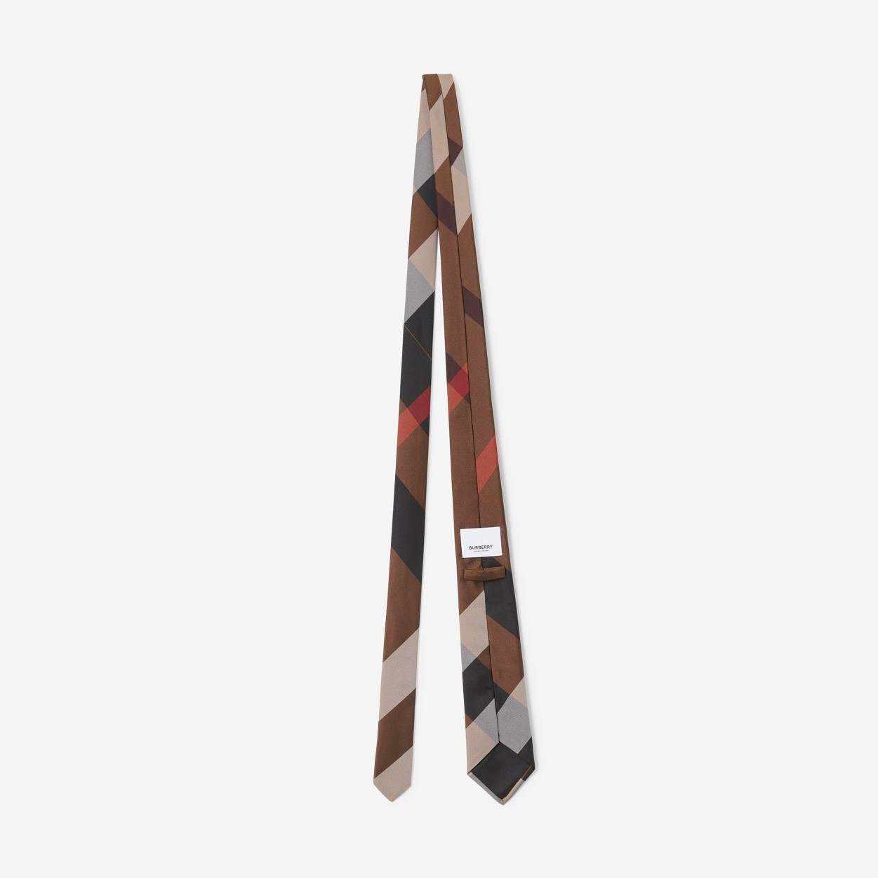 Classic Cut Exaggerated Check Silk Tie - 2