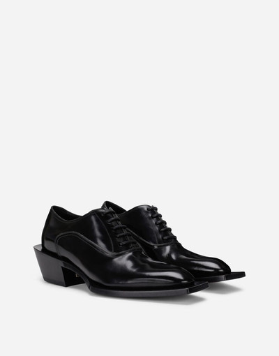 Dolce & Gabbana Shiny Tex Oxfords in brushed calfskin outlook