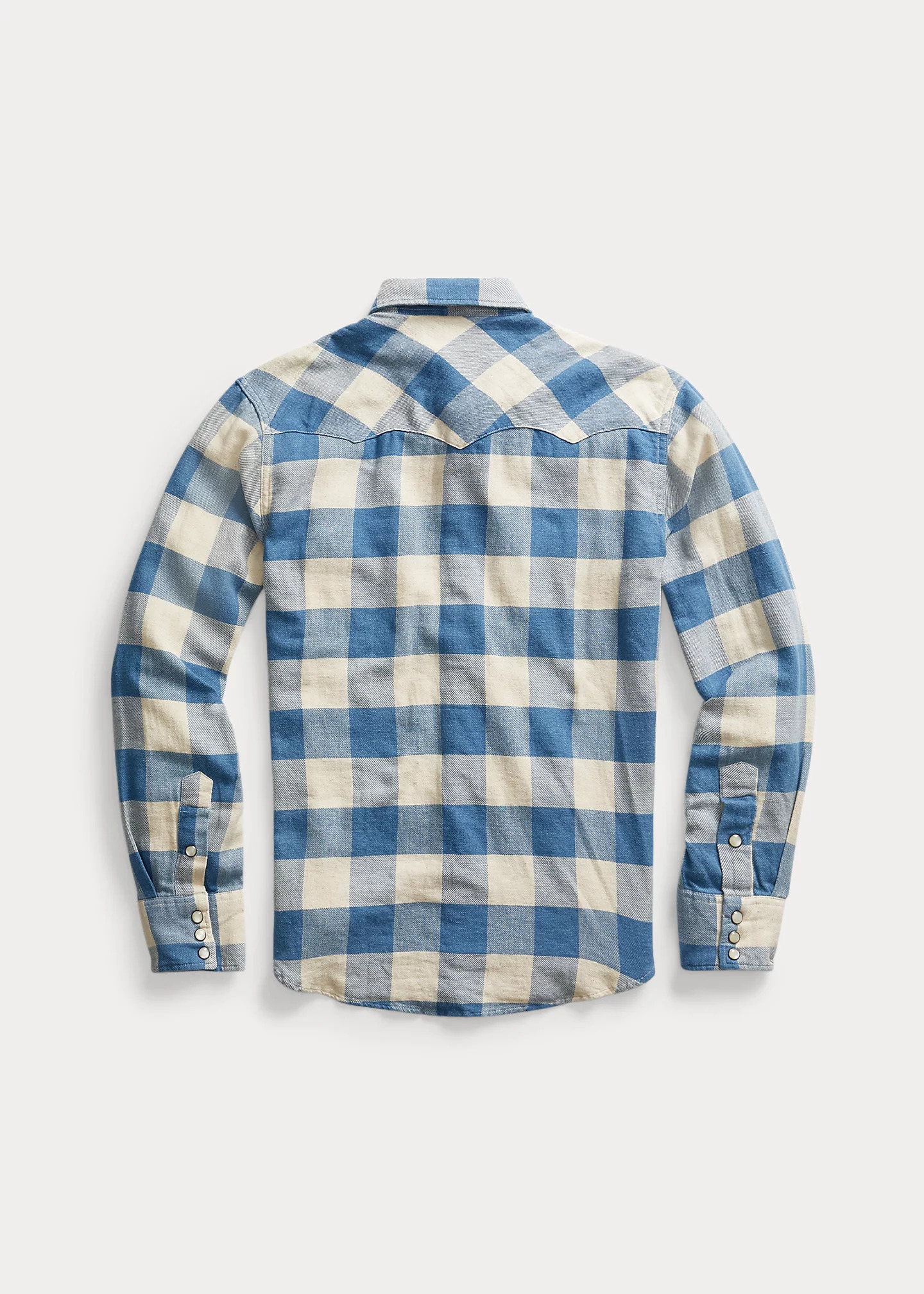 Slim Fit Plaid Twill Western Shirt - 2