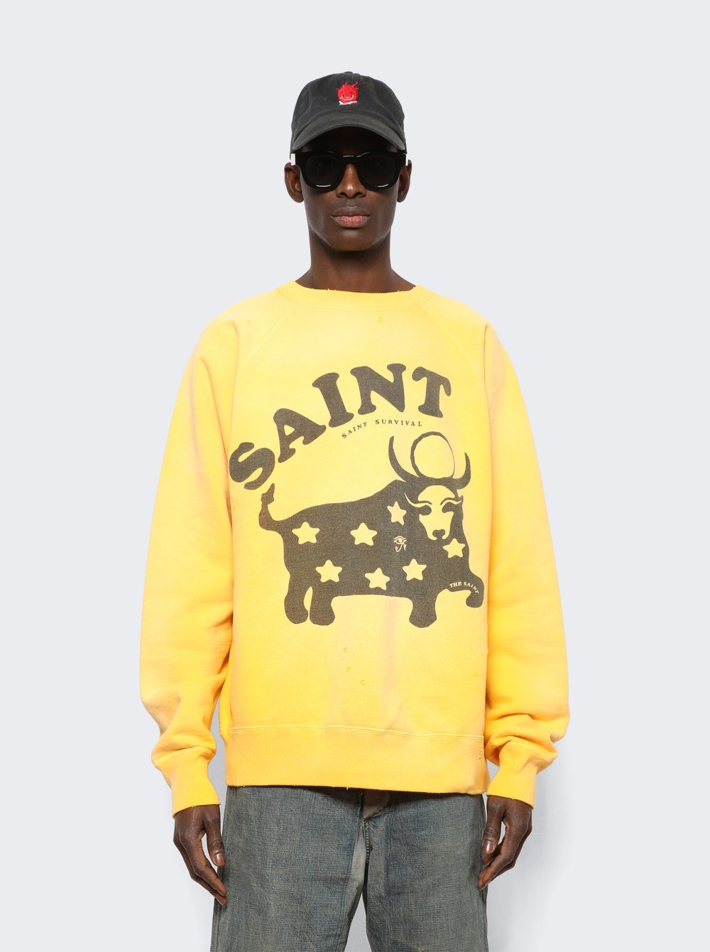Cow Sweatshirt Yellow - 3