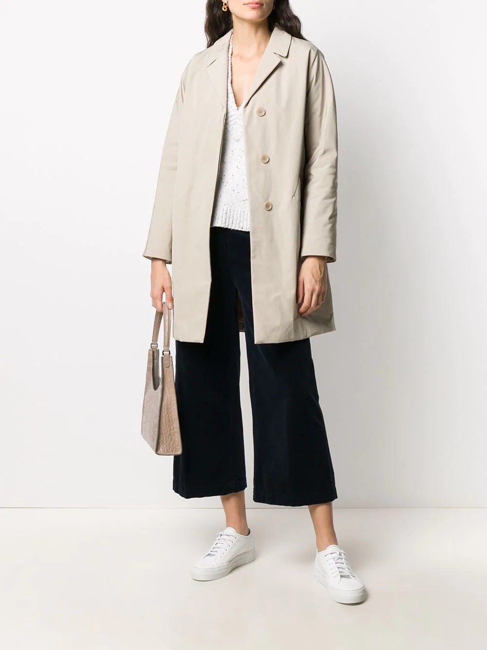 loose fit raincoat - 2