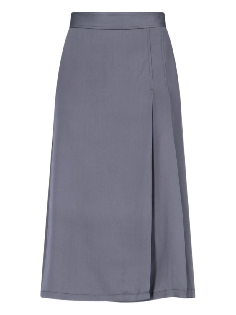 pleated long skirt 1
