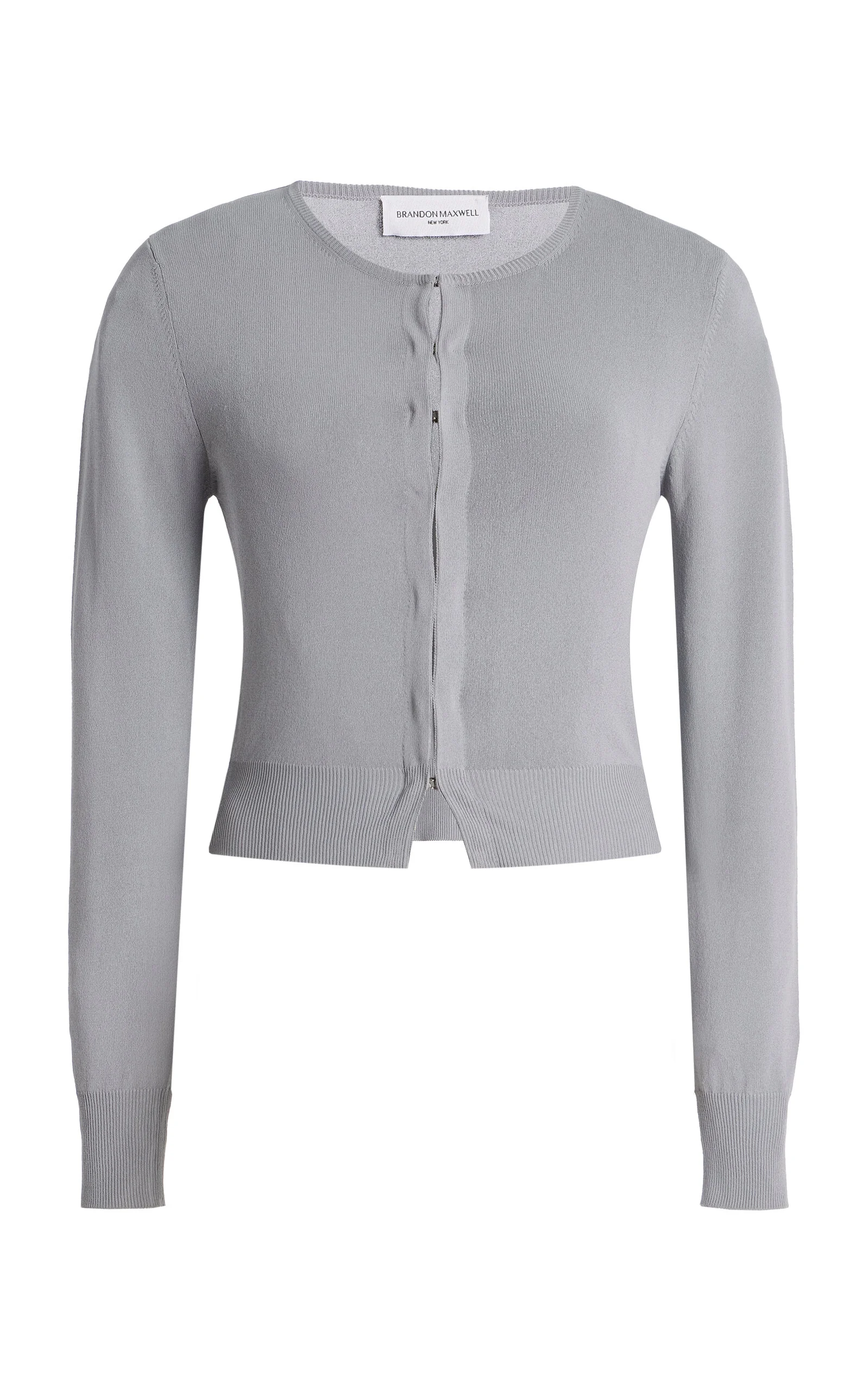 The Ellery Shrunken Cardigan grey - 1