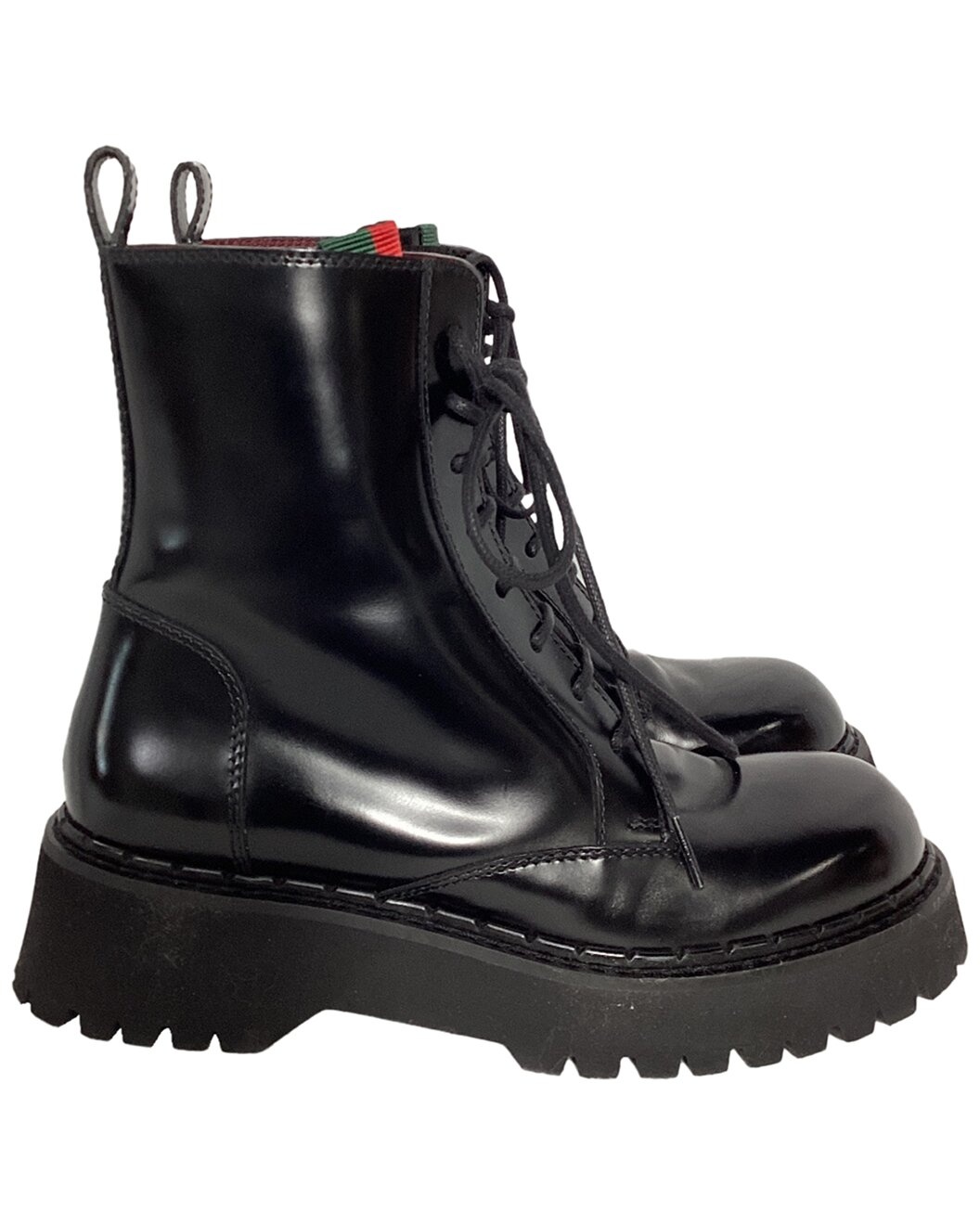 Gucci Women's Leather Thea Lug Sole Boot (Authentic Pre-Loved) - 2