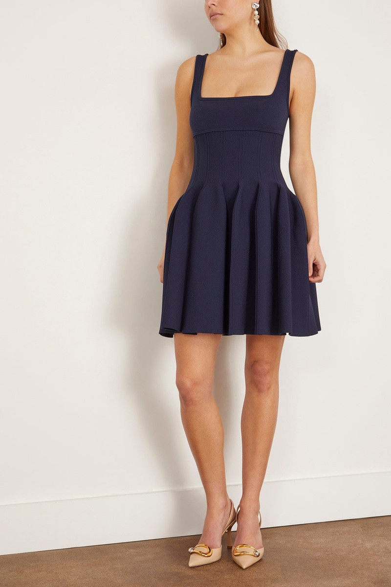 SIMKHAI Elektra Mini Dress in Midnight outlook