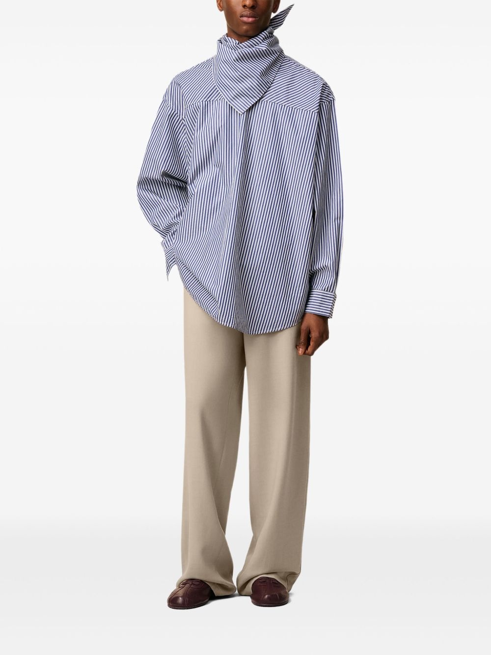 elasticated wool trousers - 2