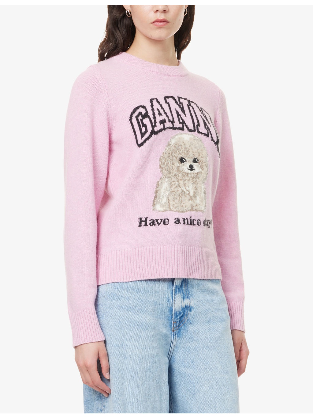 Poodle Logo-Motif Wool-Blend Knit Jumper - 3