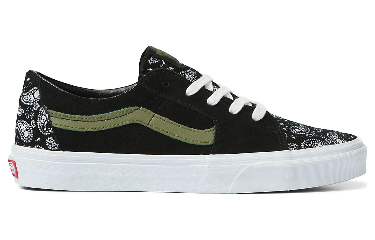 Vans Sk8-Low 'Paisley Suede Black Green' VN0A5KXDBLK - 2