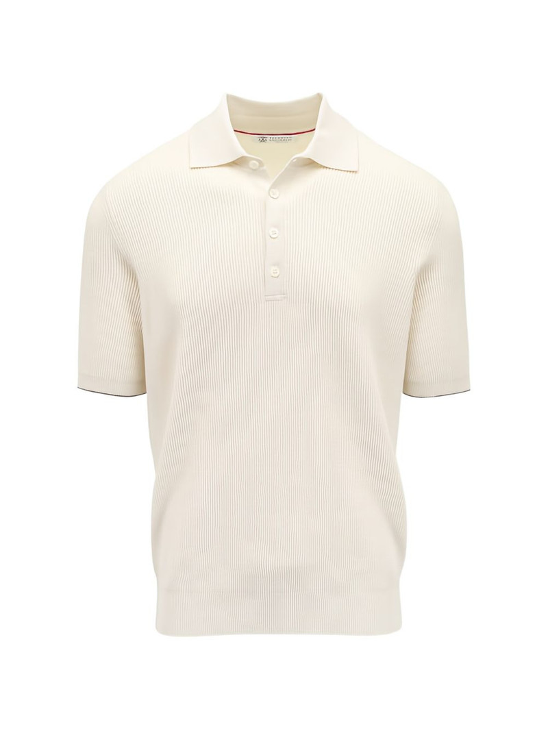 short-sleeve buttoned polo shirt 1