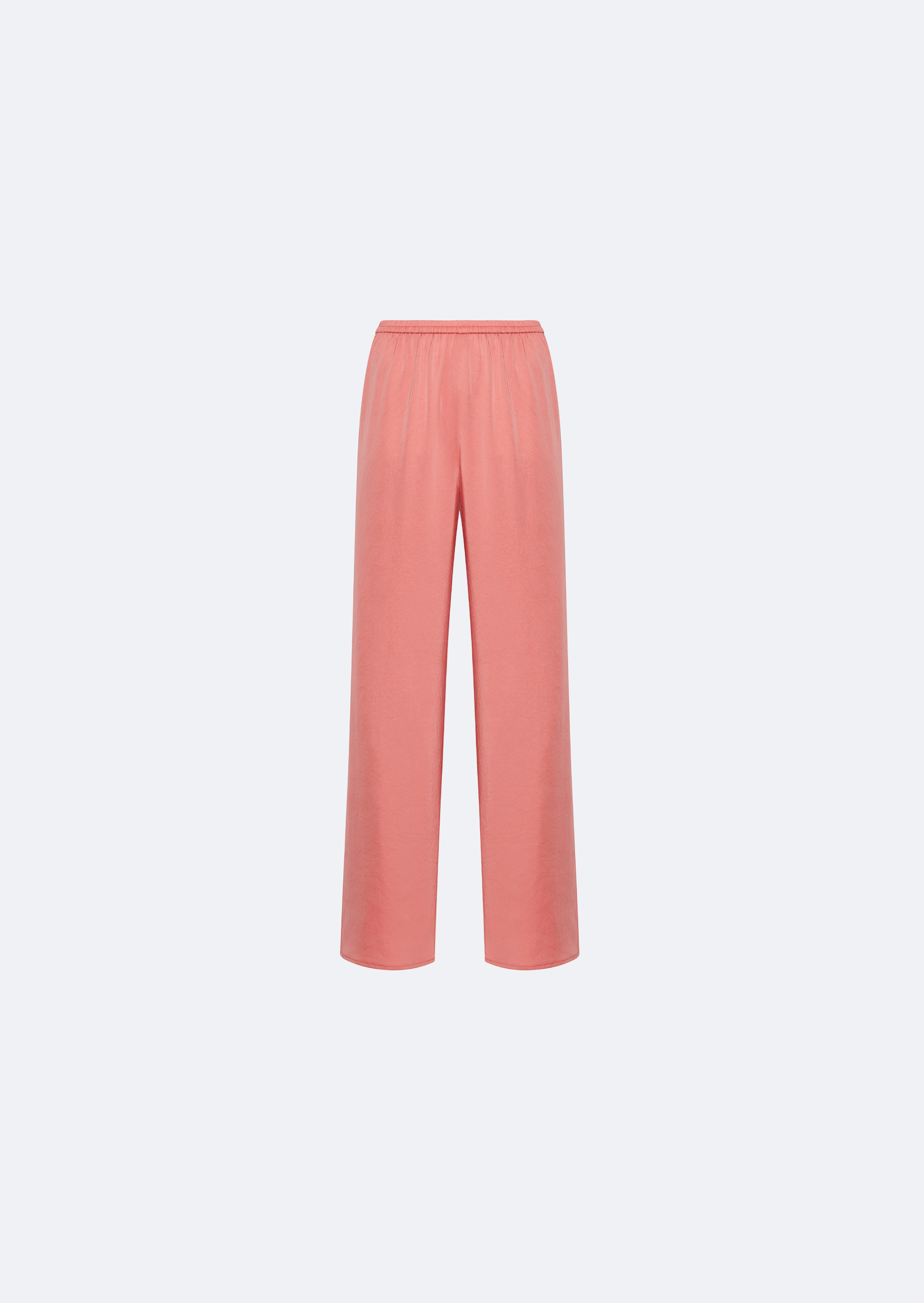 Satin Elastic Waist Pant - 1